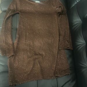 MISA KNIT SWEATER DRESS SCOOP NECK